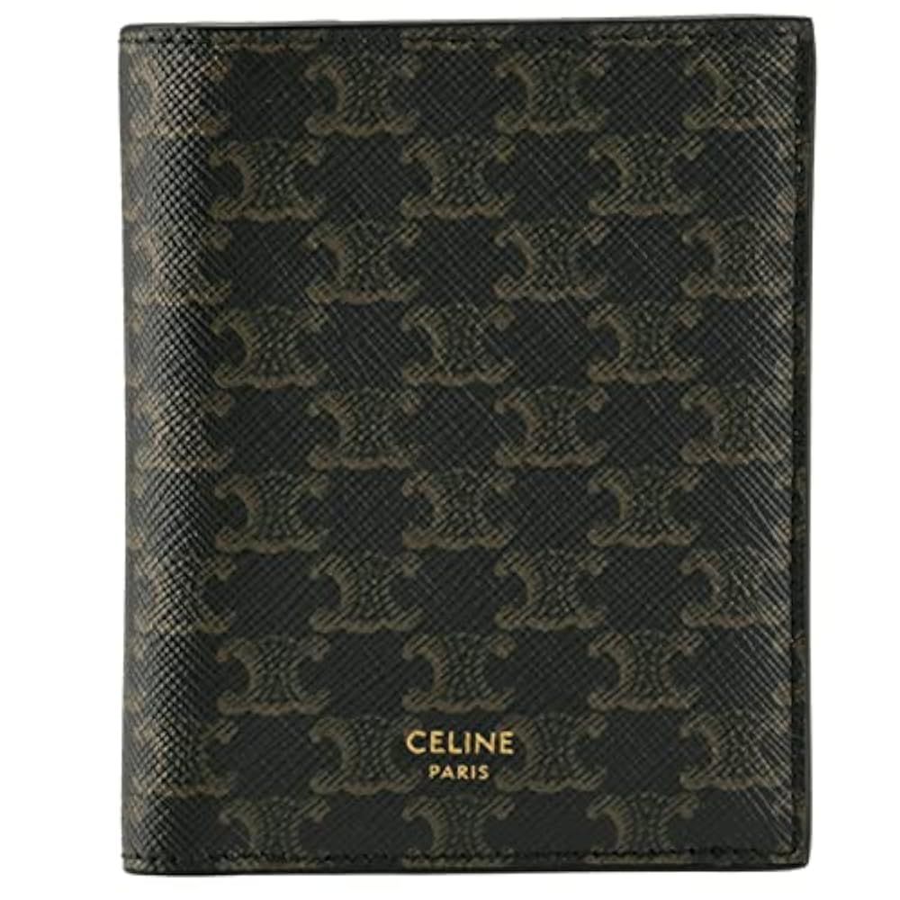 CELINE トリオン　財布 CELINE トリオン CELINE トリオンフ シャイニーカーフスキン コンパクト財布